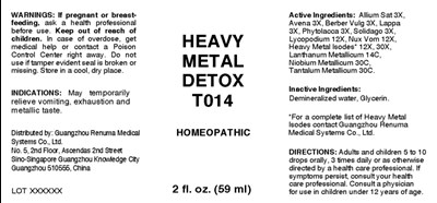 Heavy Metal Detox (Grms0014 Heavy Metal Detox T014)